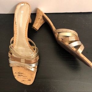 Naturalizer EUC cork  slide on sandals size 7 1/2
